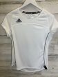 White Athletic Top Short Sleeve Adidas, Size M Supply