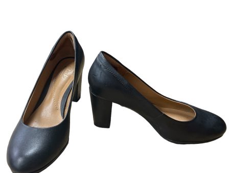 Black Shoes Heels Block Clarks, Size 6.5 Sale