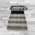 Black & White Dress Casual Short Halston, Size 14 Hot on Sale