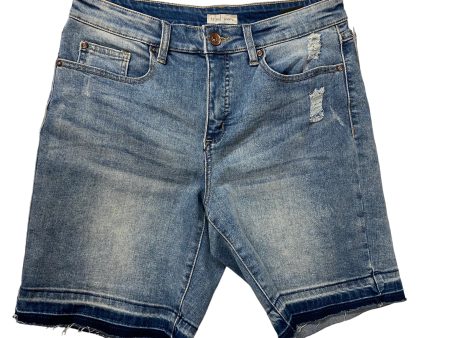 Blue Denim Shorts Tribal, Size 10 Online now