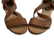 Tan Sandals Heels Block By Miz Mooz, Size: 5.5 For Cheap