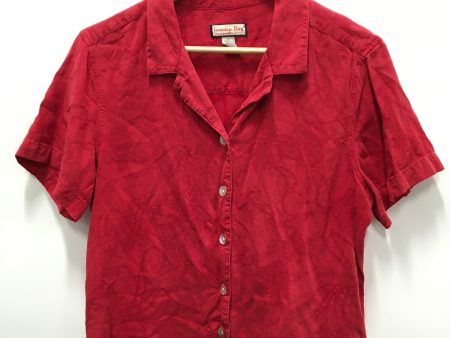 Red Top Short Sleeve Jamaica Bay, Size L Online Sale