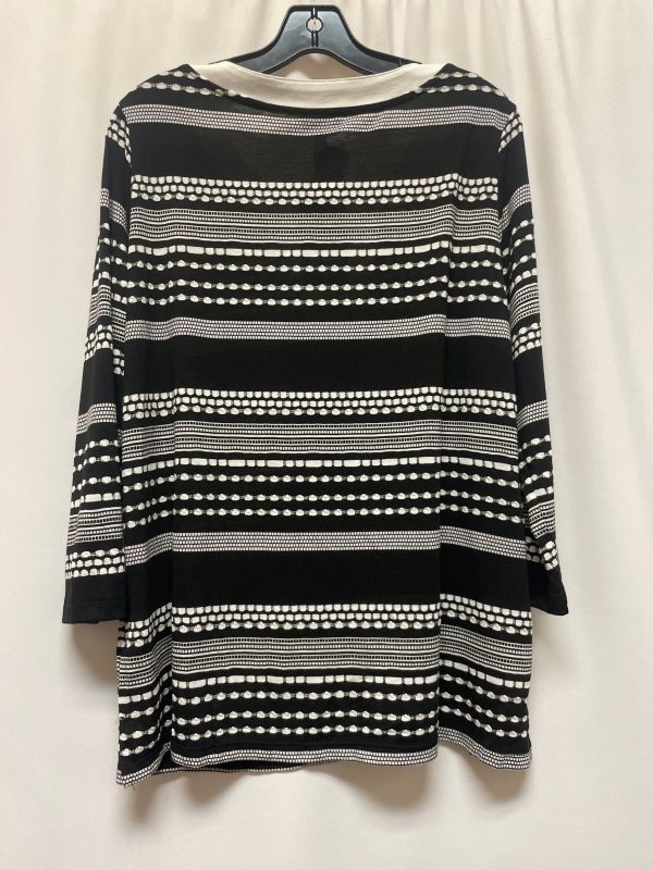 Black & White Top Sleeveless Jones New York, Size Xl Cheap