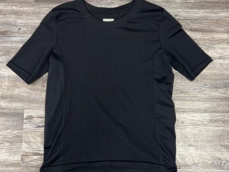 Black Athletic Top Short Sleeve Athleta, Size M Online