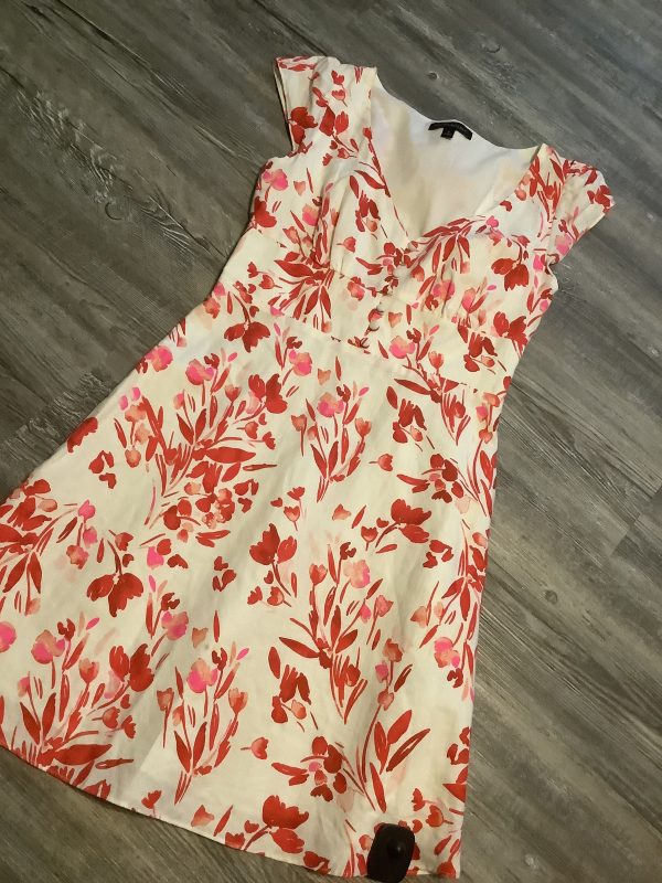 Red Dress Casual Midi Banana Republic, Size 0 Sale