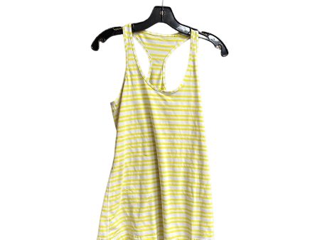 White & Yellow Athletic Tank Top Lululemon, Size M Supply