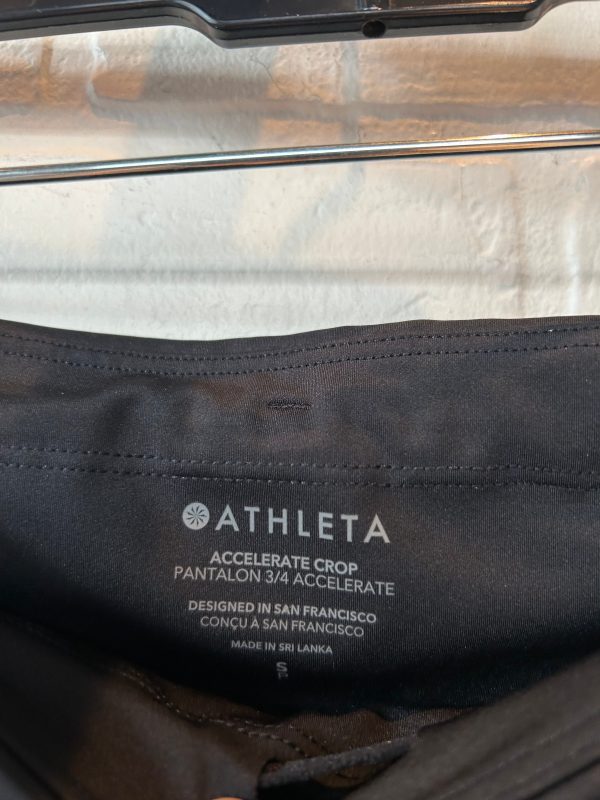 Black Athletic Leggings Capris Athleta, Size 4 on Sale