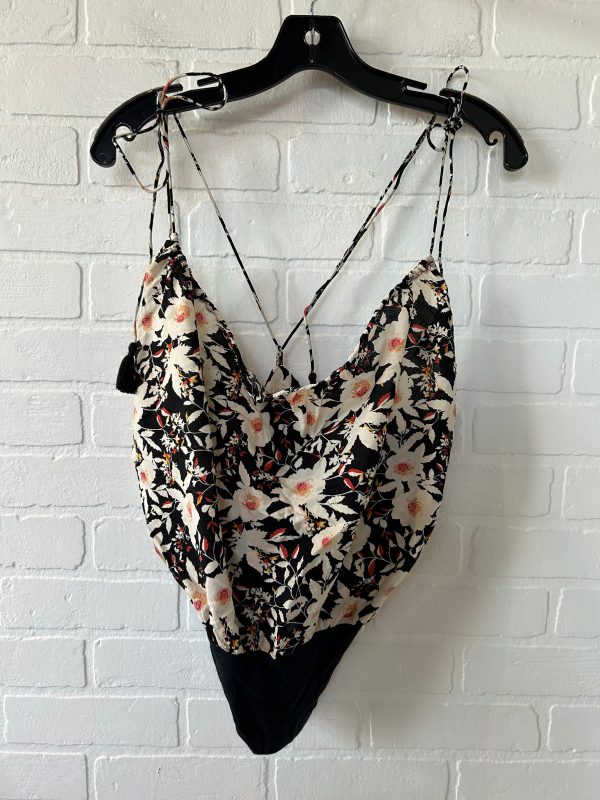 Black & Tan Bodysuit Free People, Size L For Cheap