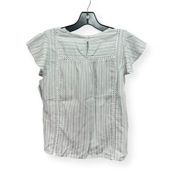 Striped Pattern Top Short Sleeve Lucky Brand, Size S Online Sale