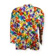 Vintage 100% Silk Floral Print Blazer Designer Carolina Herrera, Size 10 Online Sale