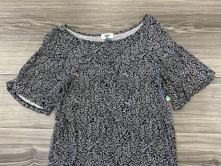 Black & White Top Short Sleeve Old Navy, Size Xs Hot on Sale