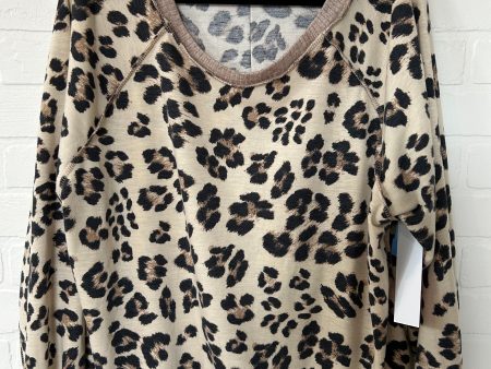 Animal Print Top Long Sleeve Allie Rae, Size S Online