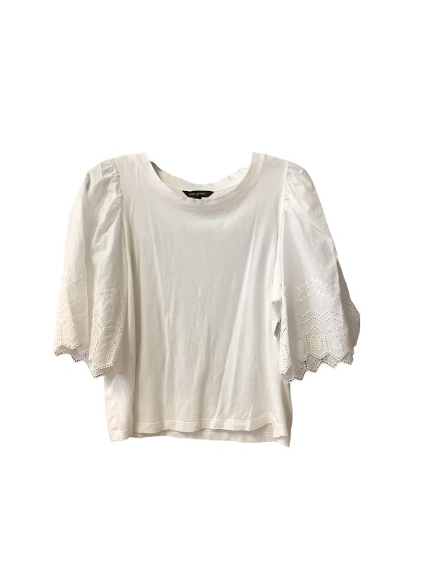 White Top Short Sleeve Banana Republic, Size S Fashion