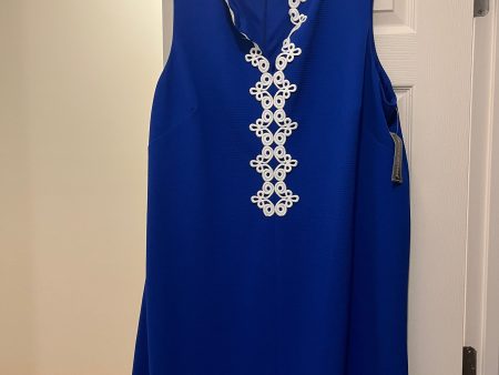 Royal Blue Dress Casual Midi Jessica Howard NWT, Size 24 For Sale