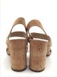 Tan Sandals Heels Block Ann Taylor, Size 10 Discount