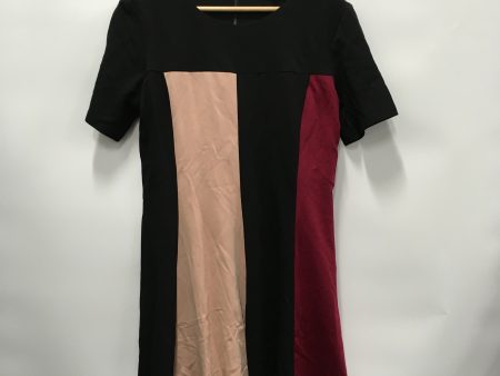 Black & Red Dress Casual Midi Hutch, Size L Online Hot Sale