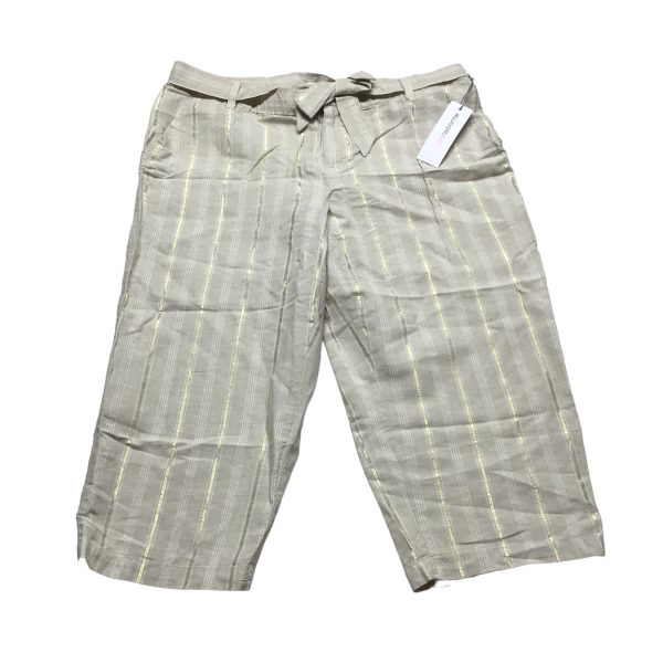 Tan Pants Linen Liz Claiborne, Size Xl Online Sale