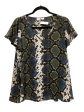 Snakeskin Print Top Short Sleeve Buddy Love, Size Xs For Cheap