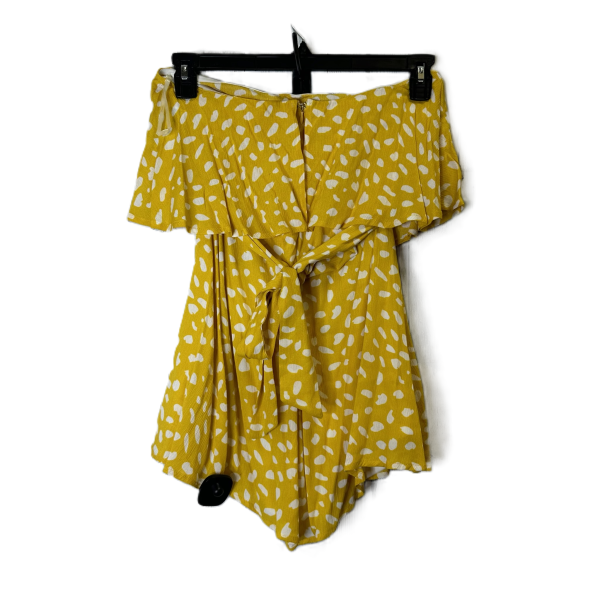 Yellow Romper By Pink Lily, Size: S Online Sale