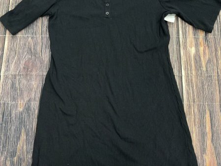 Black Dress Casual Midi Ana, Size Xl Sale