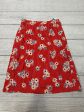 Red Skirt Midi Madewell, Size 4 on Sale