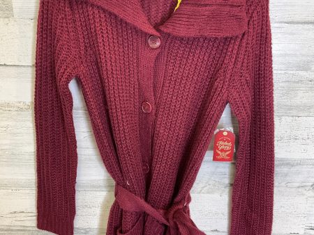 Red Sweater Cardigan Faded Glory, Size S Online