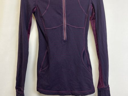 Athletic Top Long Sleeve Collar By Lululemon  Size: Xs Sale