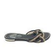 Black & Gold Sandals Flats Rachel Zoe, Size 7.5 For Discount