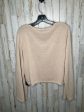 Beige Top Long Sleeve Divided, Size Xl Sale