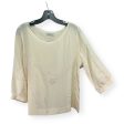 100% Silk Cream Blouse Long Sleeve Wyatt Collection,, Size L Online