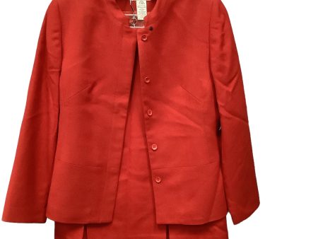 Red Skirt Suit 2pc Lord And Taylor, Size 10petite Sale