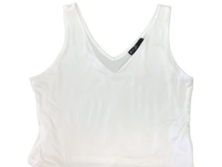 White Top Sleeveless Clothes Mentor, Size L on Sale