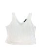 White Top Sleeveless Clothes Mentor, Size L on Sale