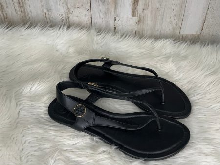 Black Sandals Flats Tory Burch, Size 8.5 Fashion