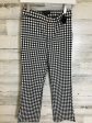 Black & White Pants Cropped Shelli Segal, Size S Supply