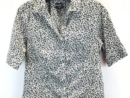 Animal Print Top Short Sleeve Talbots, Size 10 Discount