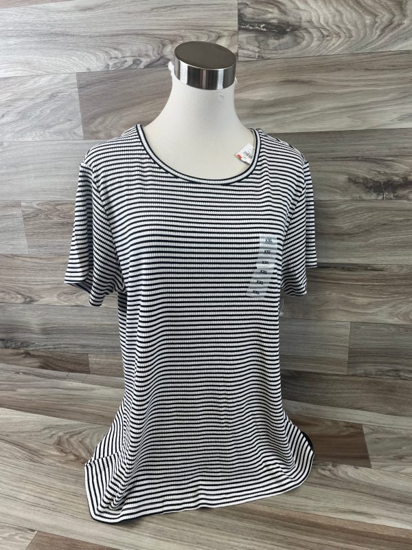 Black & White Top Short Sleeve Old Navy, Size Xxl Online Hot Sale