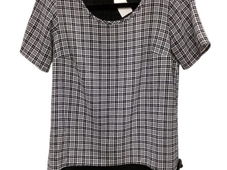 Black & White Top Short Sleeve Michael By Michael Kors, Size Xs Sale