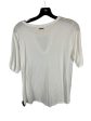 White Top Short Sleeve Michael By Michael Kors, Size L Supply