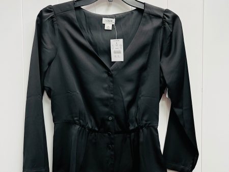 Black Blouse Long Sleeve J. Crew, Size 0 Hot on Sale