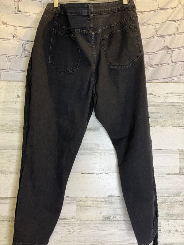 Black Jeans Straight Shein, Size 26 on Sale