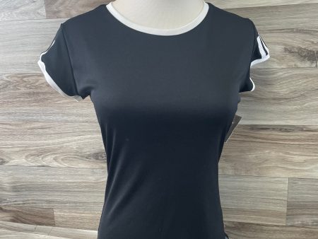 Black Athletic Top Short Sleeve Adidas, Size S Discount