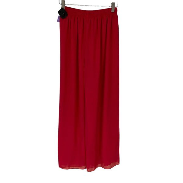 Red Pants Wide Leg Clothes Mentor, Size M Online Sale