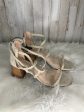 Taupe Sandals Heels Block Joie, Size 9.5 Online now