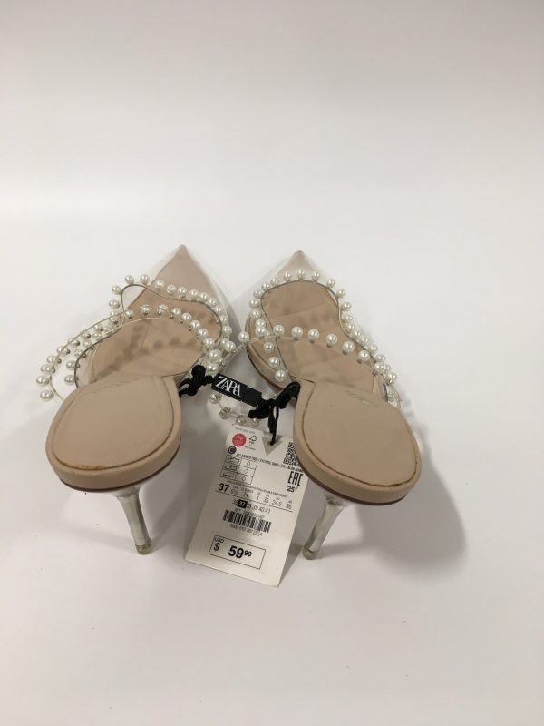 Clear Shoes Heels Kitten Zara, Size 6.5 Fashion