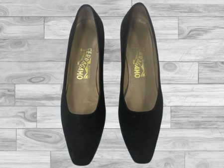 Black Shoes Heels D Orsay Ferragamo, Size 8.5 on Sale