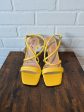 Yellow Sandals Heels Stiletto Unisha, Size 10 Online now