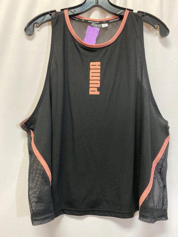 Black Athletic Tank Top Puma, Size Xl Hot on Sale