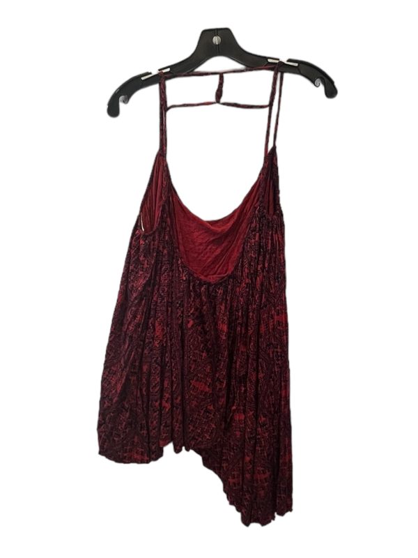 Black & Red Top Sleeveless Free People, Size M For Cheap