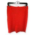 Red Skirt Midi Cynthia Rowley, Size 4 Online